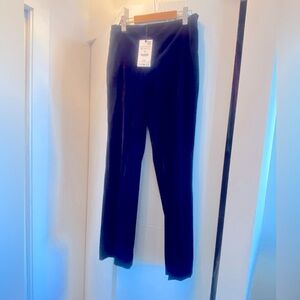 NWT Dark blue Velvet pants. Size M Zara